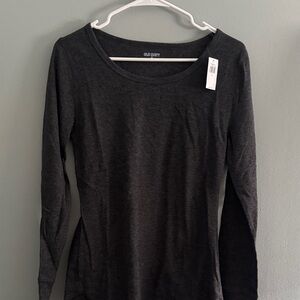 Old Navy Charcoal Long Sleeve Tee never worn with tags